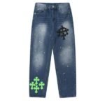 Chrome Hearts Blue Span Denim Pants